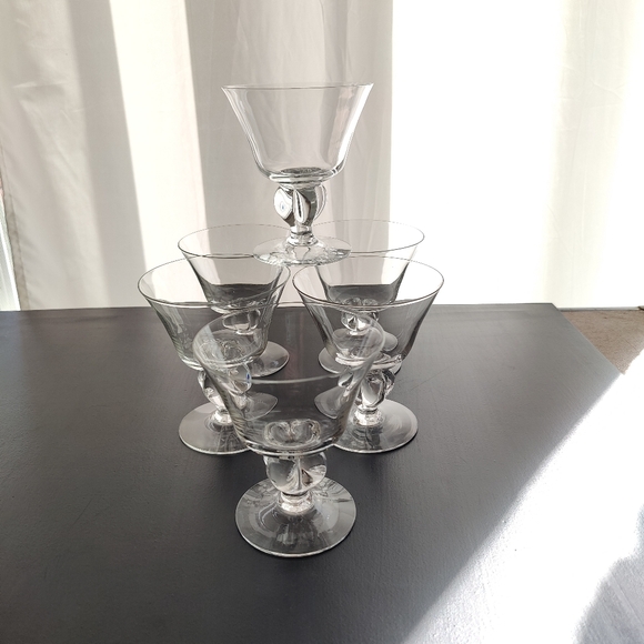 6 | 6 oz | Seneca Ingrid Stahl tall sherbet glasses - Picture 8 of 12